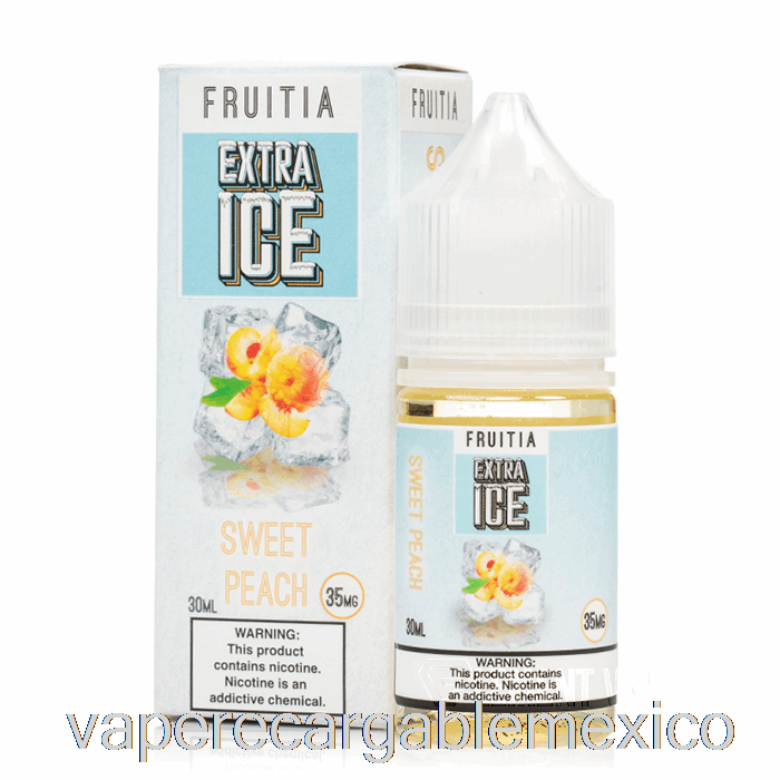 Vape Recargable Sweet Melocotón - Extra Hielo - Sales De Fruta - 30ml 50mg